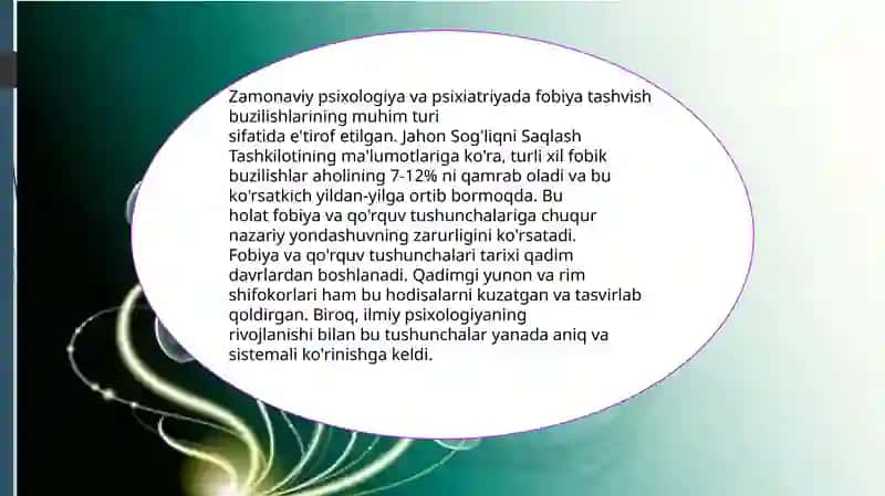 Qo'rquv va fobiyalarni maslahat qilish 3