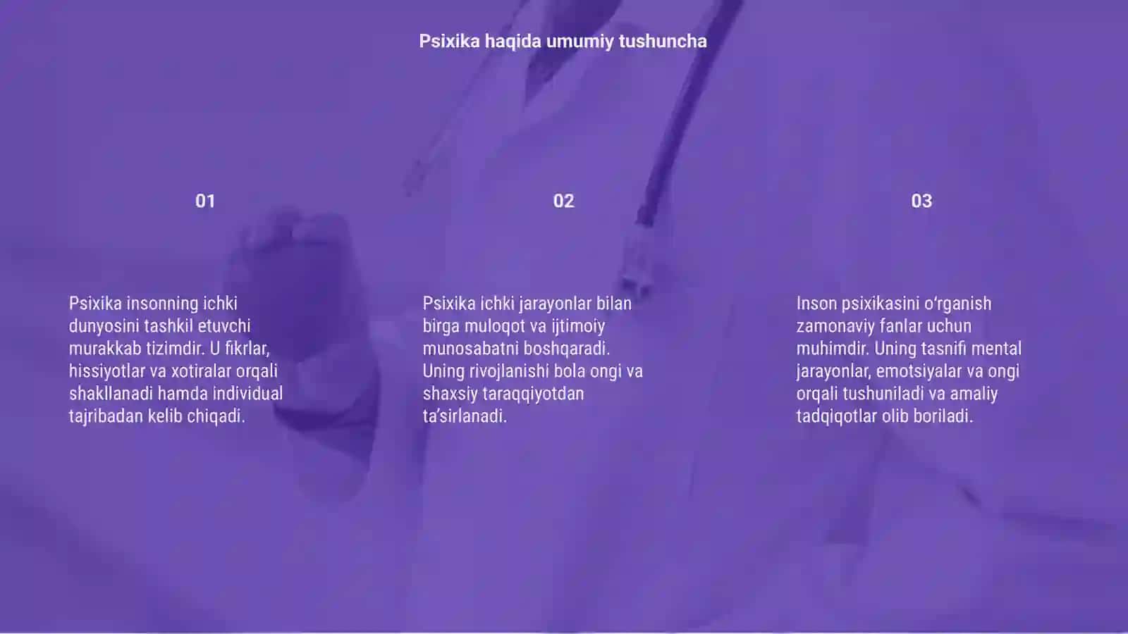 Inson psxikasining murakkab tuzish 3