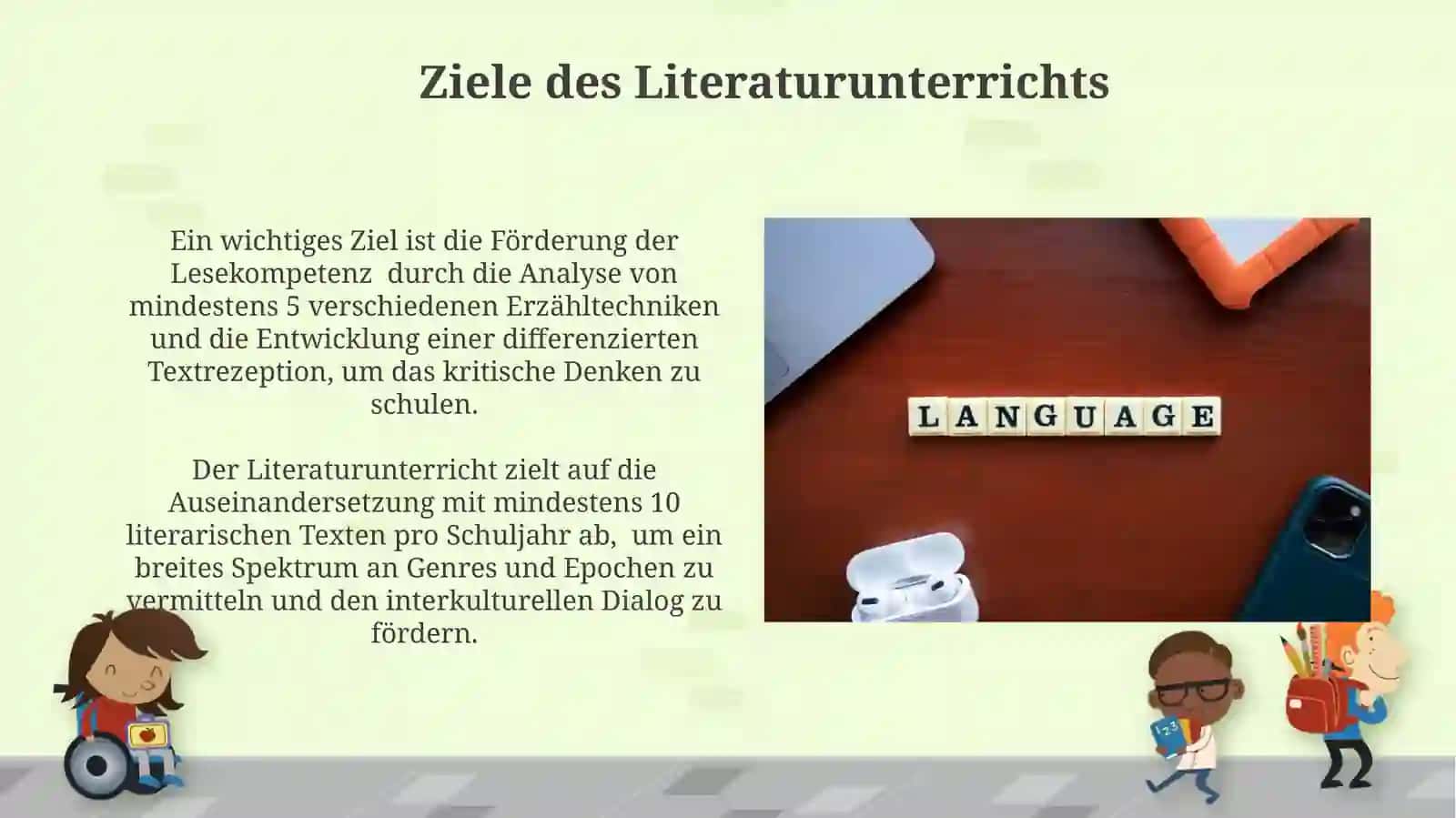 Literatur des Landes der erlernenden Sprache 3