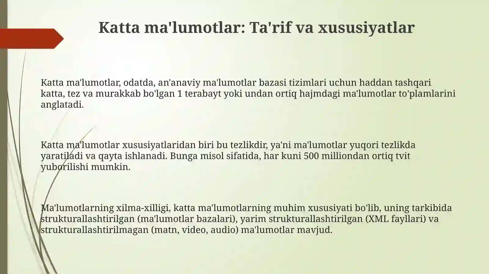 Bigdatatatexnologiyalari 3