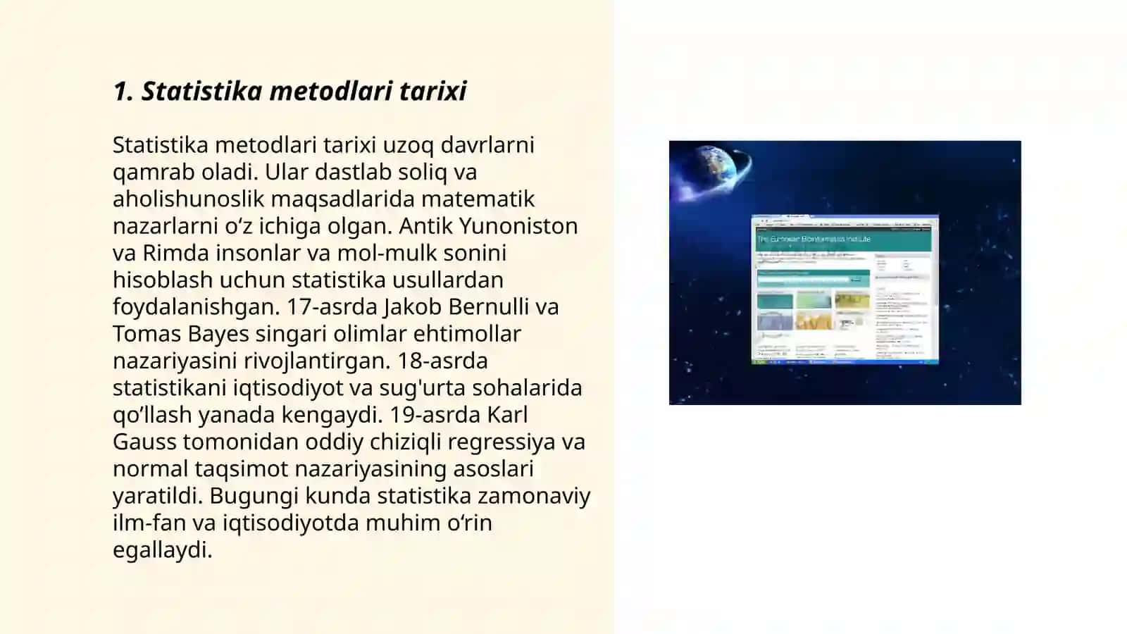 Ma'lumotlar intellektual tahlili sohalari: Statistika mashinali o'qitish va ma'lumotlar bazasi sohalarining o'rni 3