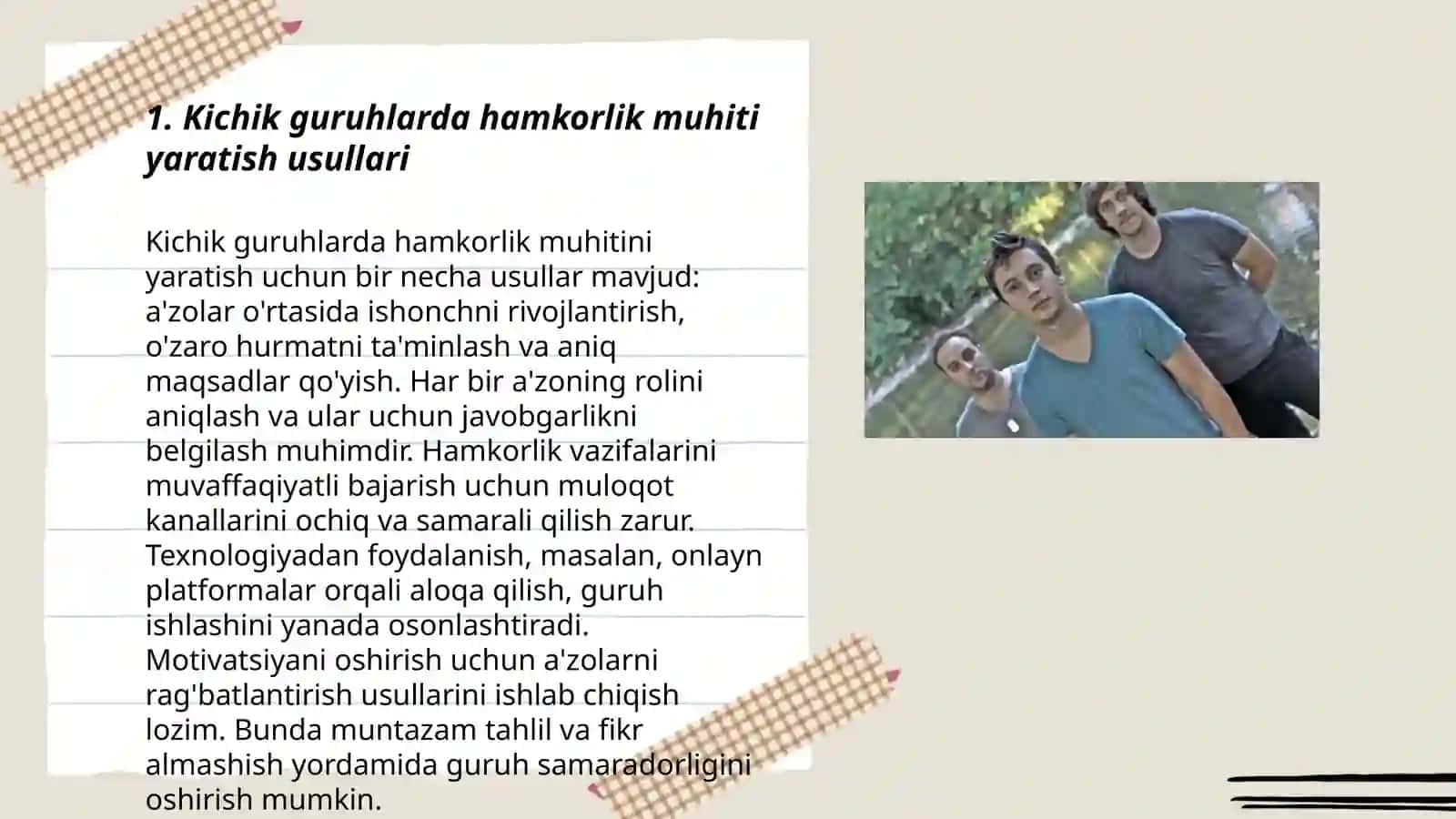 Boʻlajak oʻqituvchilarning kichik guruhlarda ishlash faoliyatini takomillashtirish 3