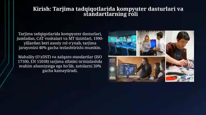 TARJIMASHUNOSLIKDA KOMPYUTER DASTURLARI VA TARJIMASHUNOSLIKDAGI MAHALLIY VA XALQARO STANDARDLAR 3