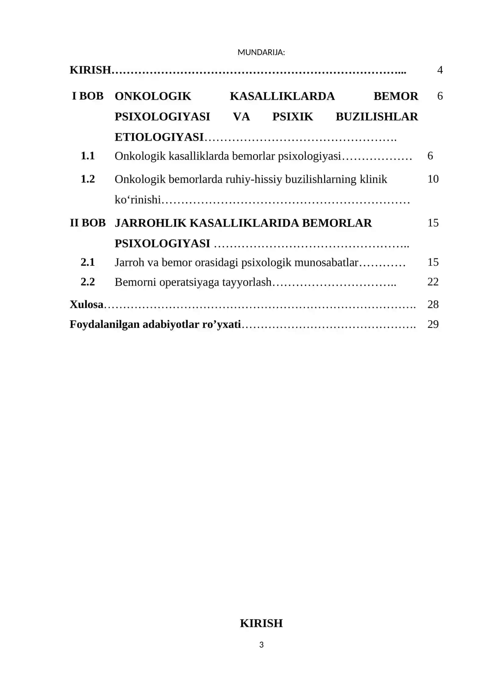 TANA KASALLIKLARIDA BEMORLAR PSIXOLOGIYASI 3