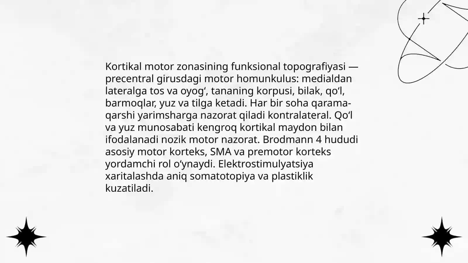 Miyaning funksional topografiyasi tushunchasi 3