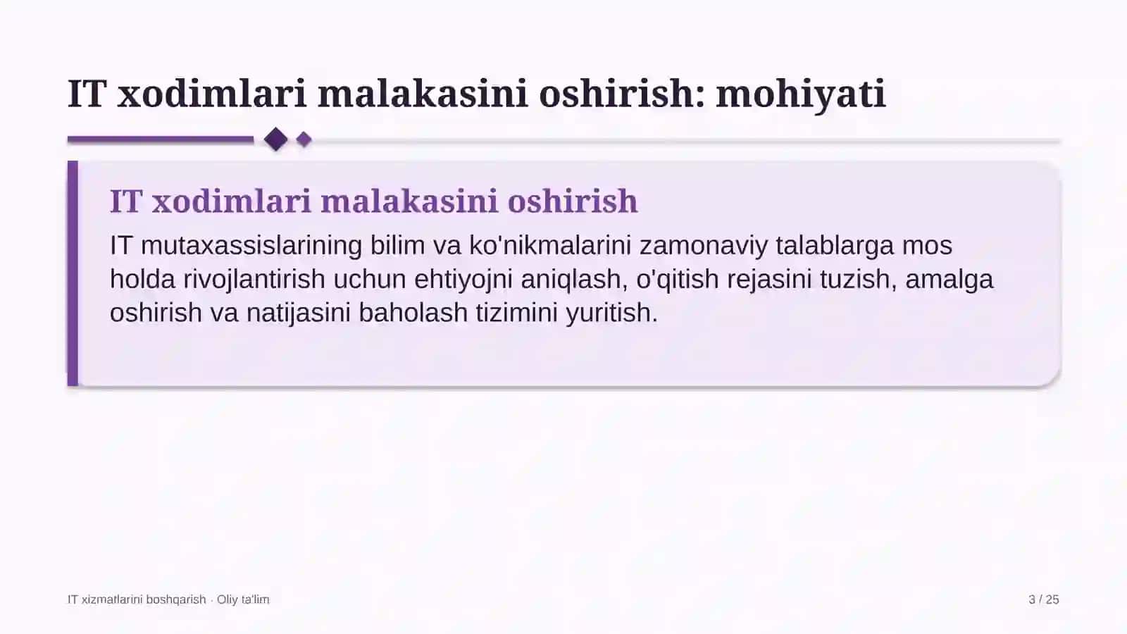 xostellarda axborot texnologiyalari xodimlarining malakasini oshirish 5554 3