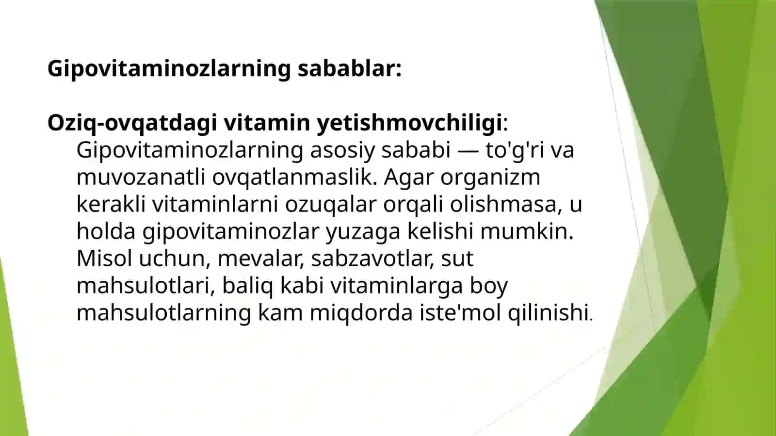 Gipovitaminozlar va ularni og'iz bo'shlig'i to'qimalarida namoyon bo'lishi 3