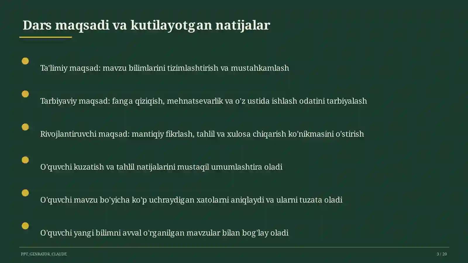 Axborot huquqi va shaxsiy ma'lumotlar himoyasi (11-sinf) 3