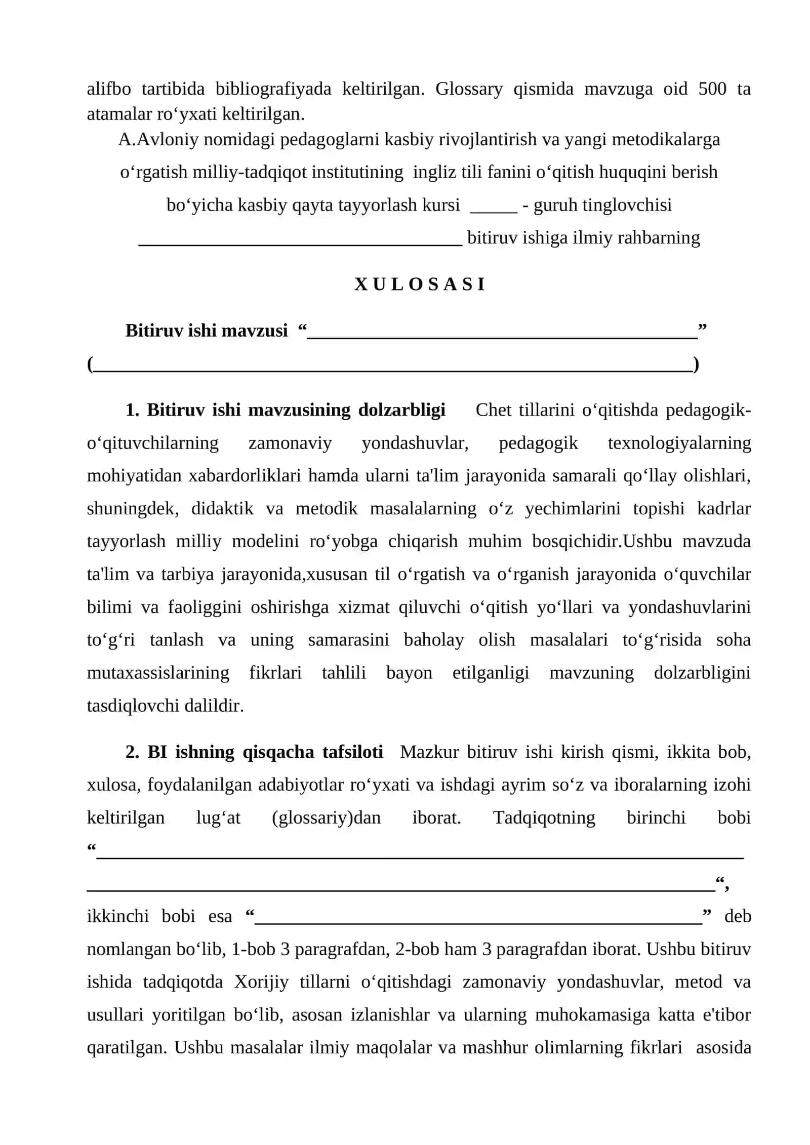 Pedagogik Qayta Tayyorlash Kursi 3