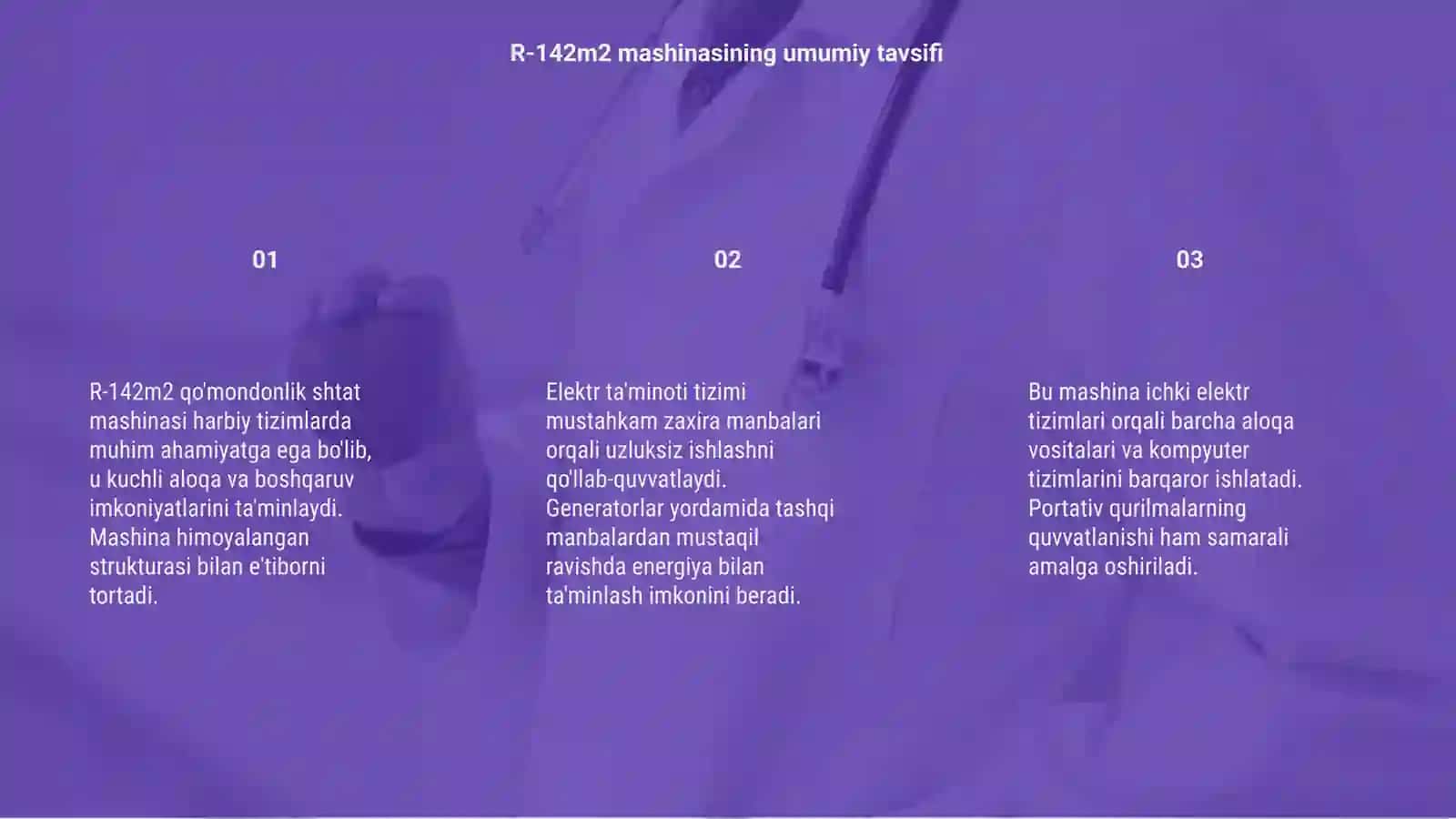 R-142m2 qo'mondonlik shtat mashinasi elektr ta'minoti tizimi 3