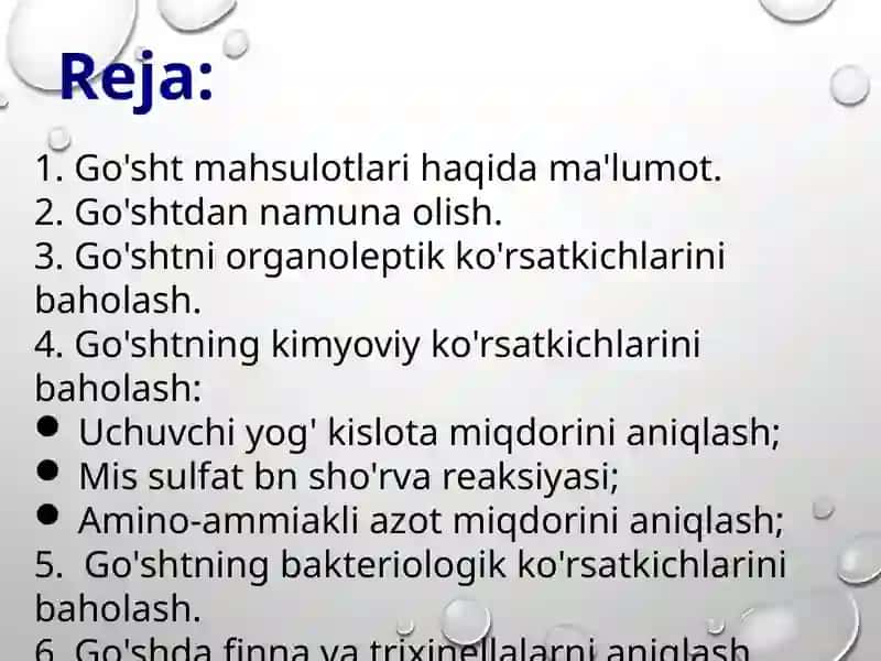 Go'sht va go'sht mahsulotlarini gigiyenik baholash 3