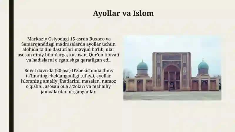 Ayollar va Islom 3