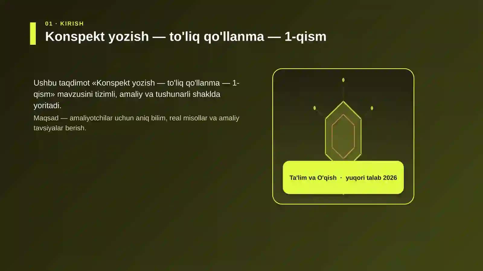 Konspekt yozish — to'liq qo'llanma — 1-qism 3