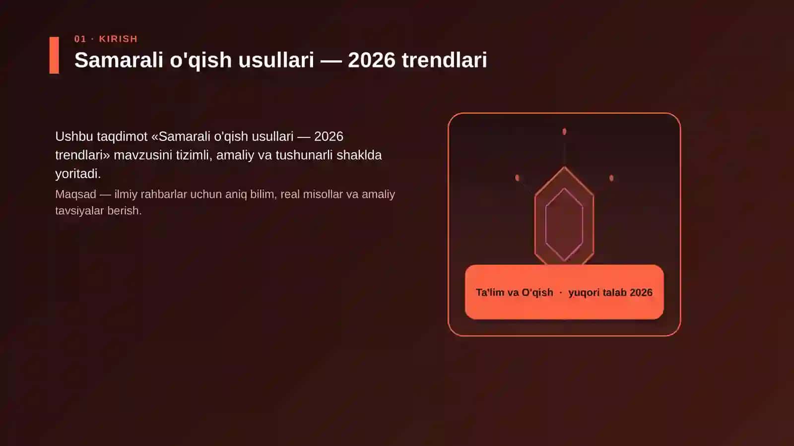 Samarali o'qish usullari — 2026 trendlari 3