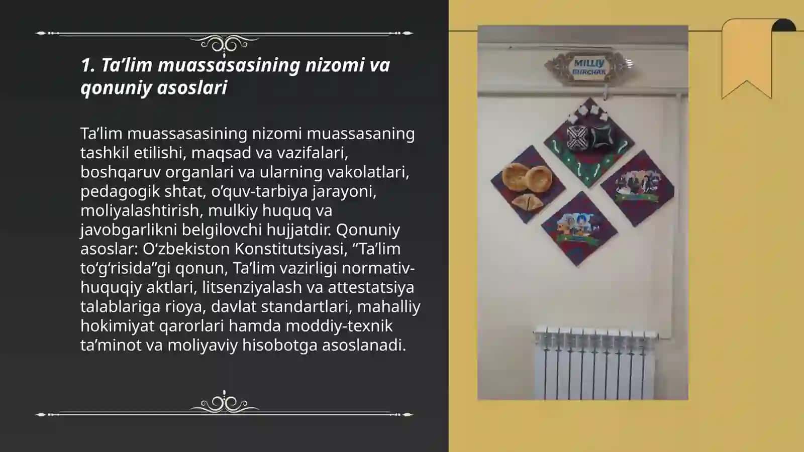 Ta’lim muassasasini boshqarishga doir huquqiy me’yoriy hujjatlar 3