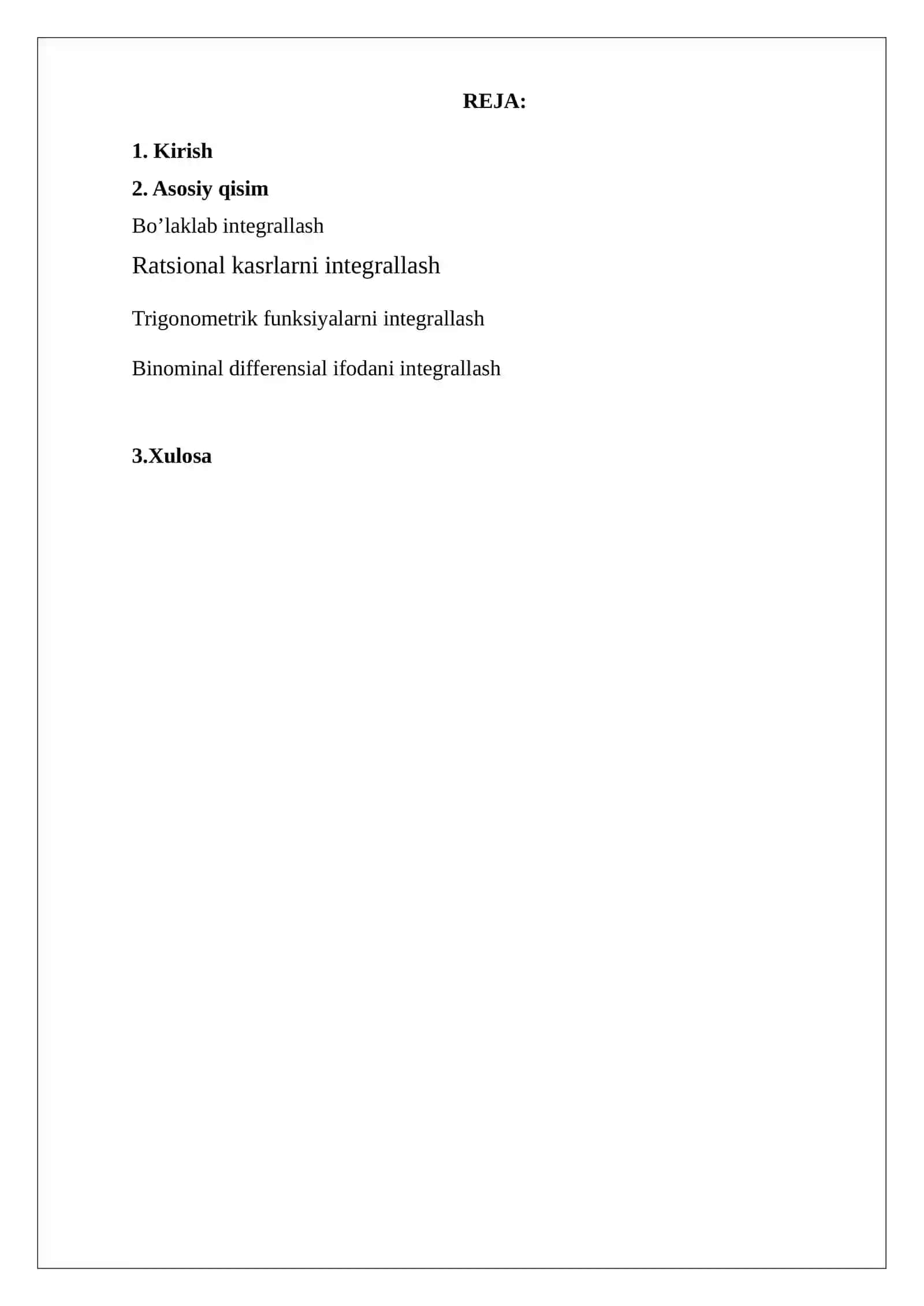 Aniq Integralning Boshlang'ich Funksiyasi Sifatida Ortirmasi 3
