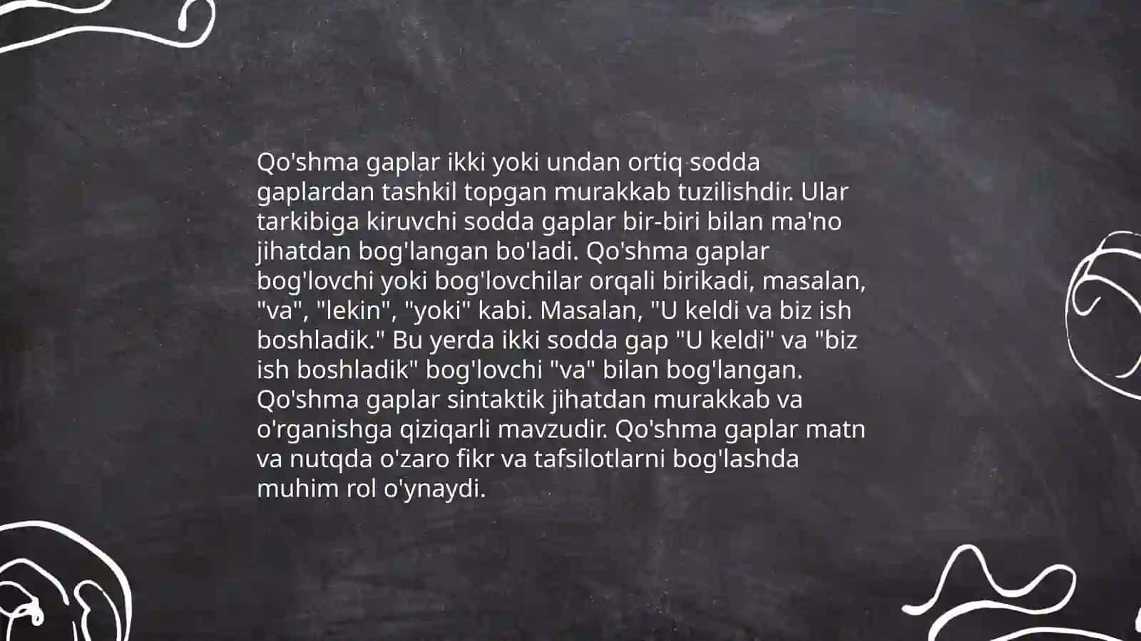 Qo'shma gaplar 3