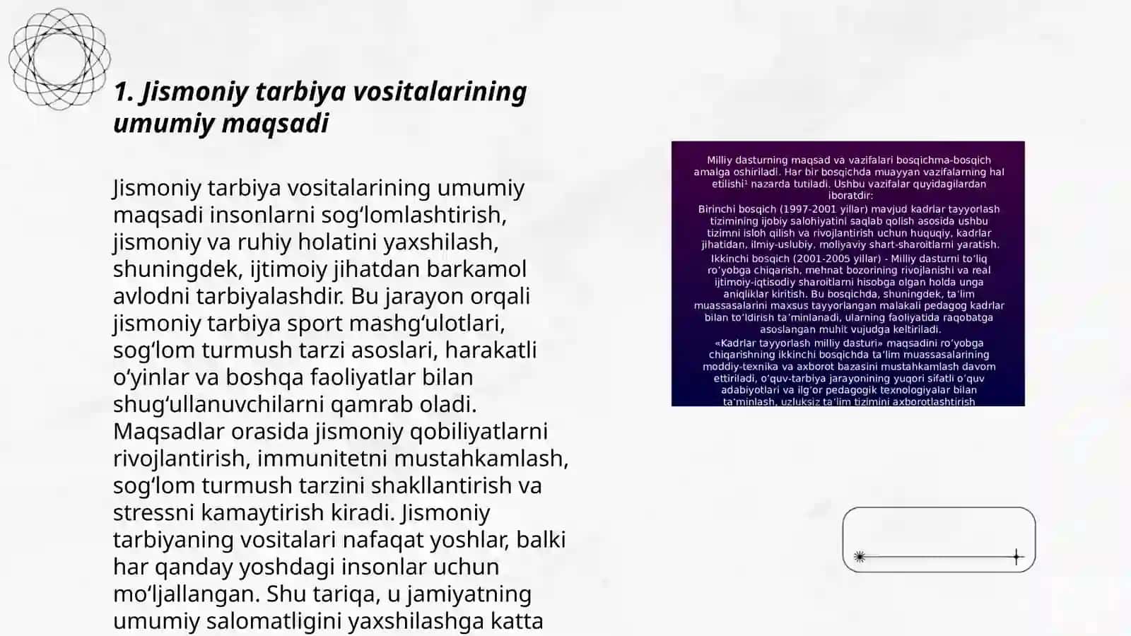 Jismoniy tarbiya vositalarining tasnifi va ularni amalga oshirish 3