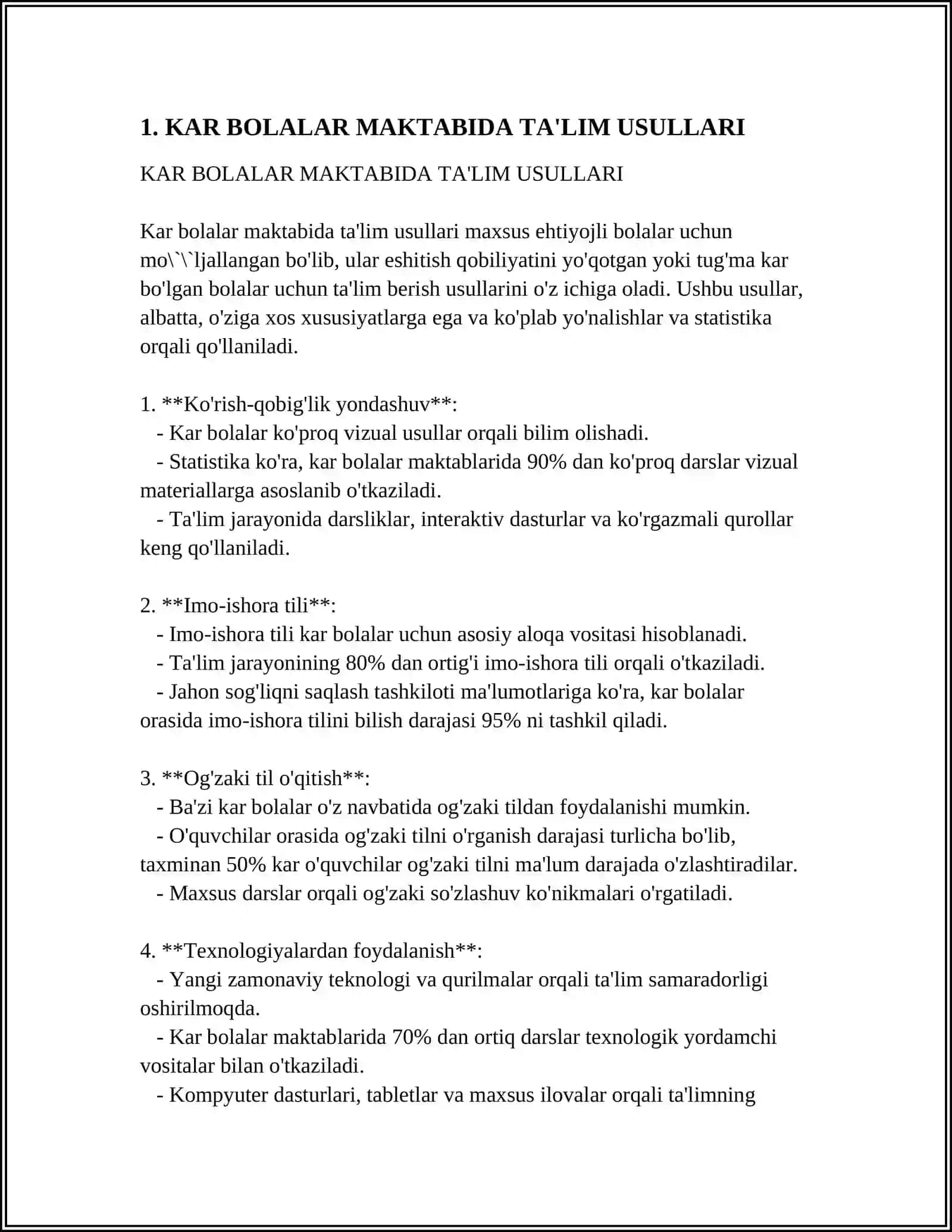 KAR BOLALAR MAKTABIDA TALIM TAMOYILLARINI AMALGA OSHIRILISHI 3