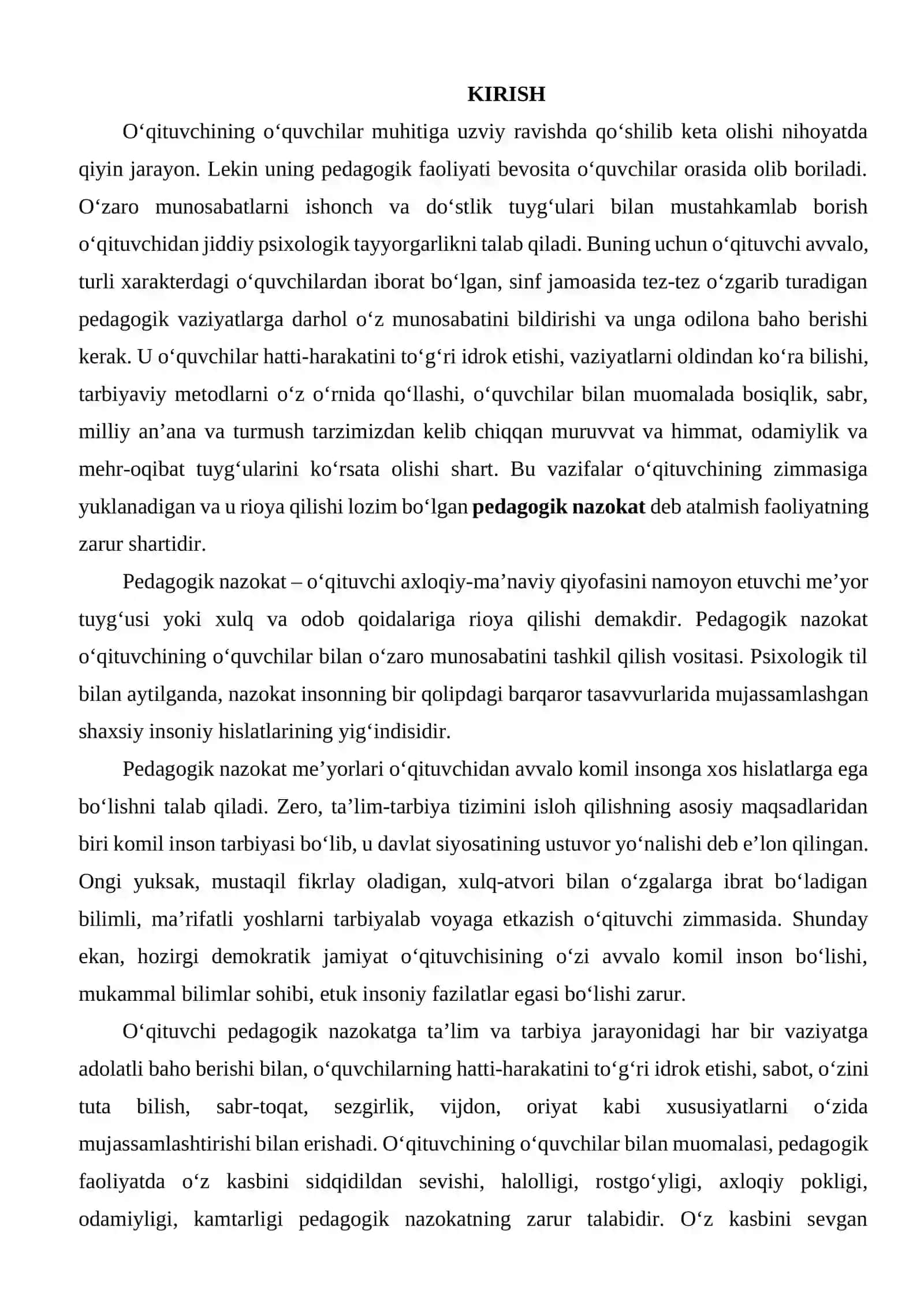 “Pedagogik odob va pedagogik nazokatni o‘qituvchi faoliyatidagi o‘rni” 3