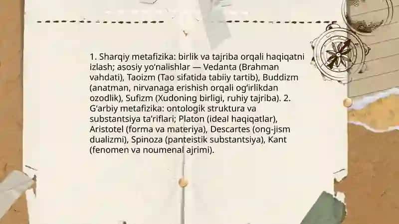Sharq va Gʻarb mutafakkirlari taʼriflarini tasniflash 3