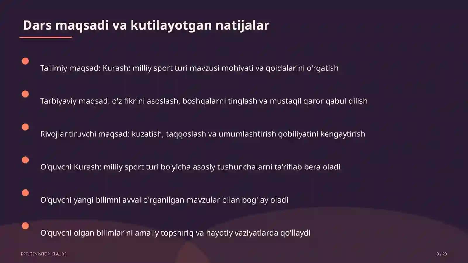 Kurash: milliy sport turi (7-sinf) 3