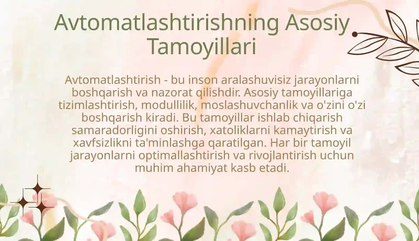 Ishlab chiqarish jarayonlarini avtomatlashtirishning zamonaviy yoʻnalishlari 3