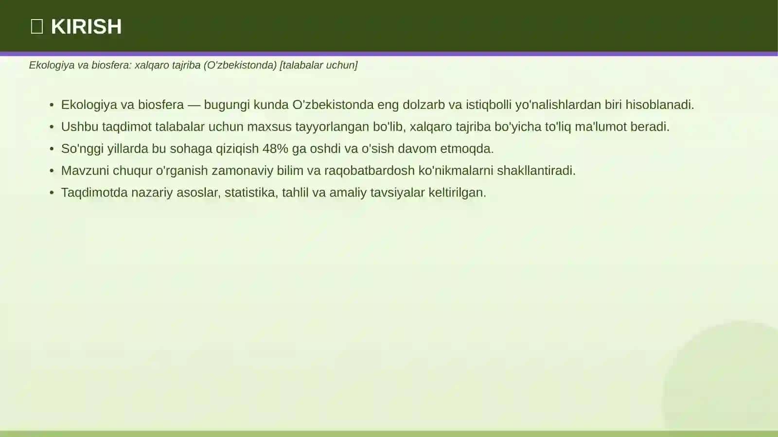 EKOLOGIYA VA BIOSFERA 3
