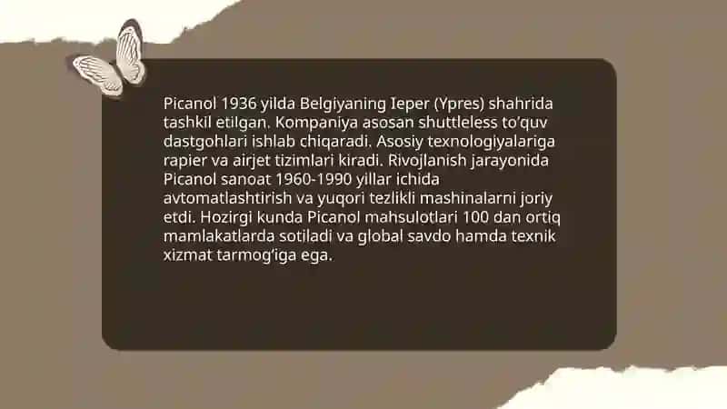 Picanol toʻquv dastgohi 3