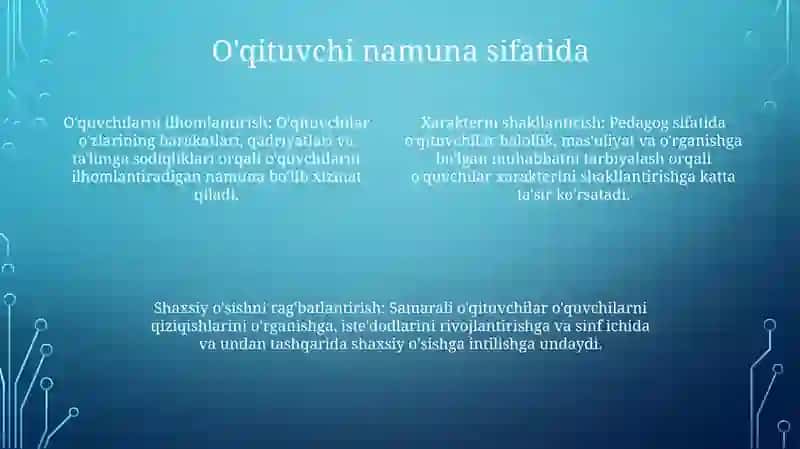 Pedagog Shaxsi Va Unga Qo'Yiladigan Talablar 3