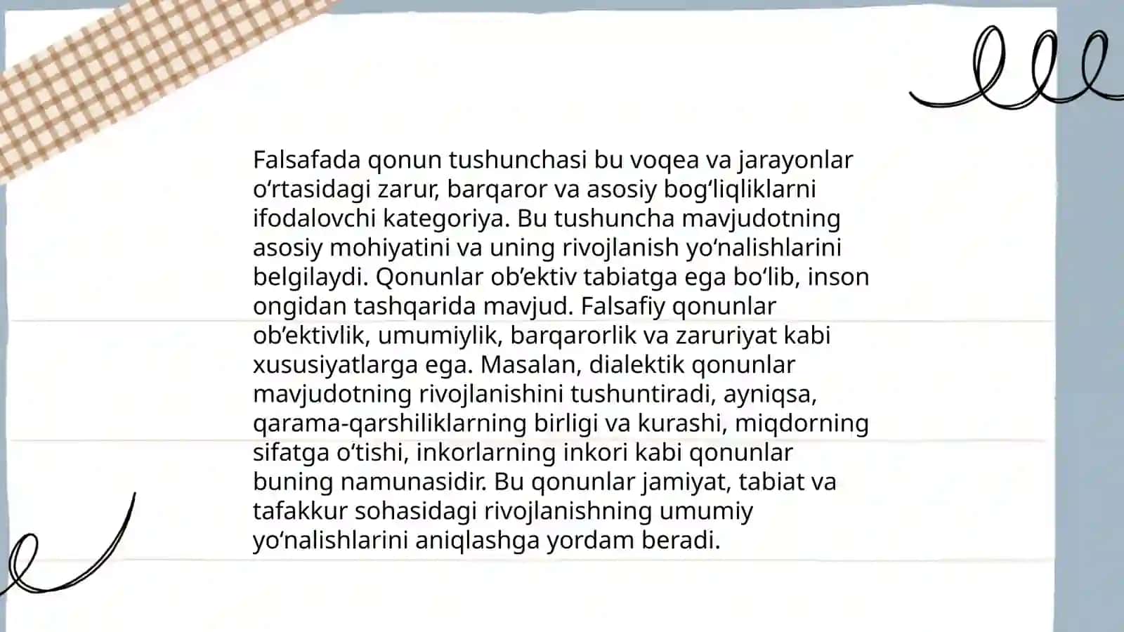 Falsafada qonun tushunchasi va uning mohiyati 3