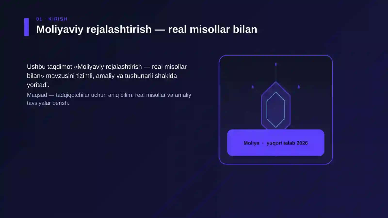 Moliyaviy rejalashtirish — real misollar bilan 3