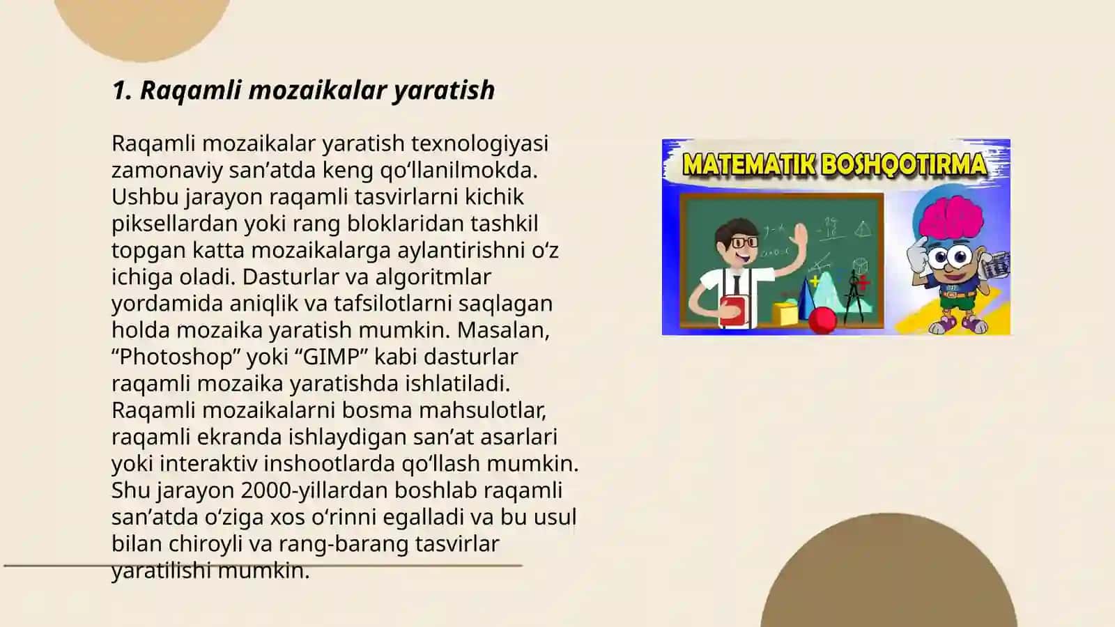 Raqamli Mozaikalar Yaratish 3