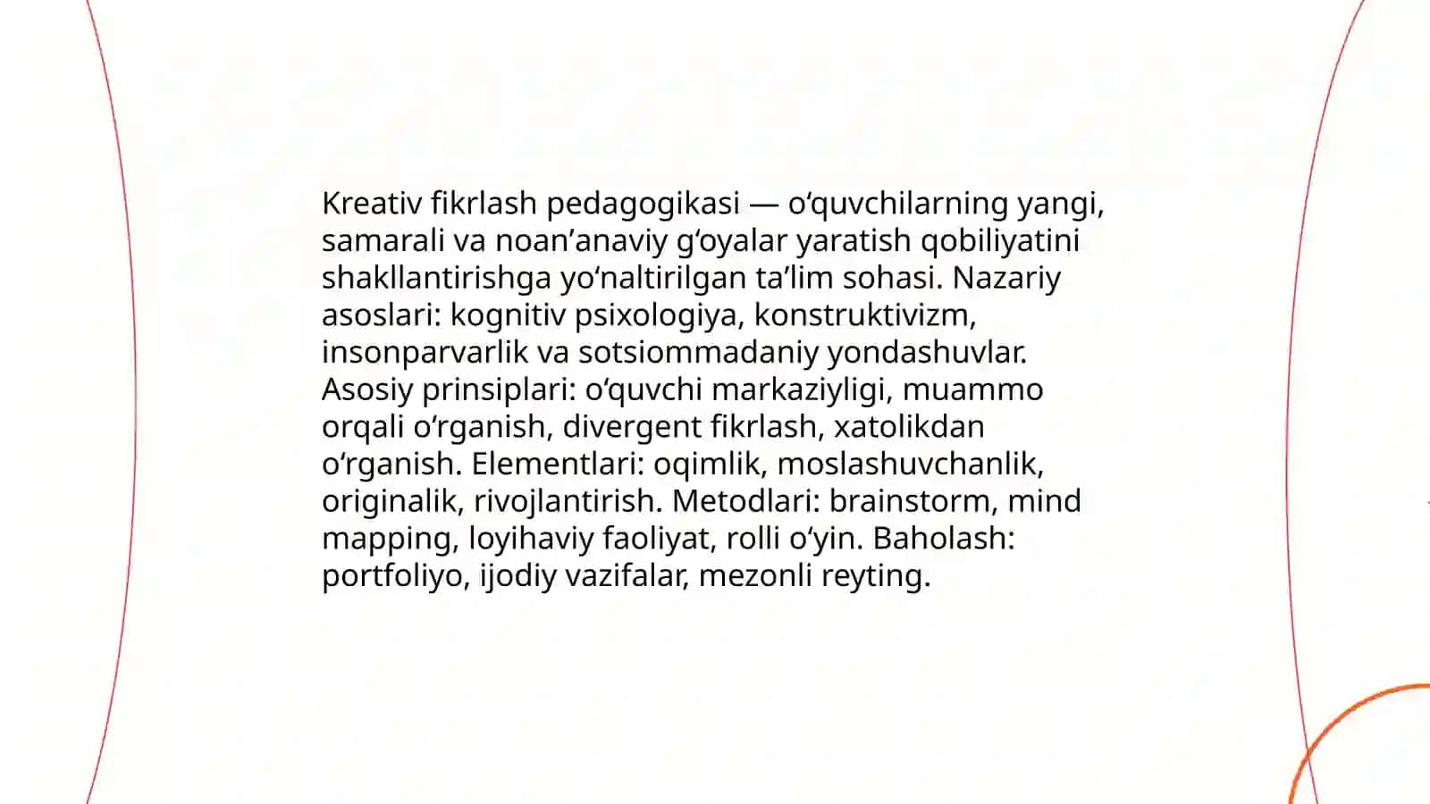 Kreativ fikrlash pedagogikasi 3