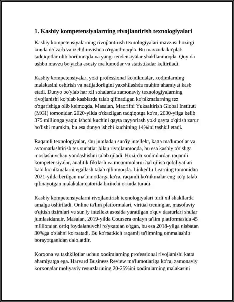 Kasbiy kompetensiyalarning rivojlantirish texnologiyalari 3