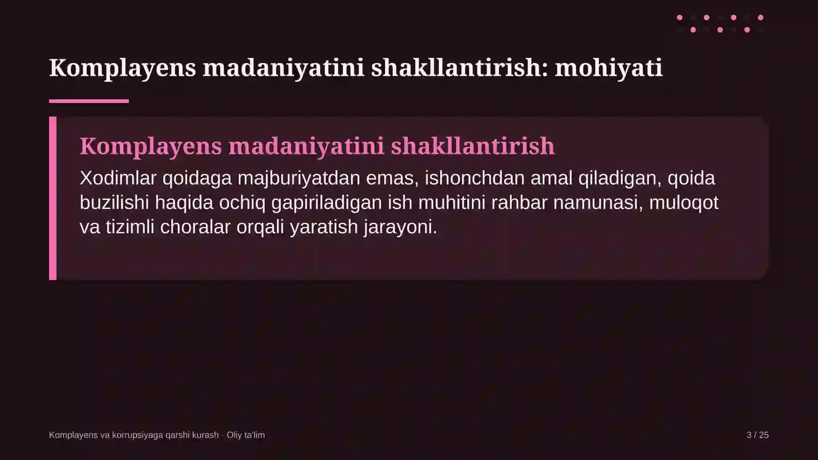 doktoranturada komplayens madaniyatini shakllantirish 7393 3