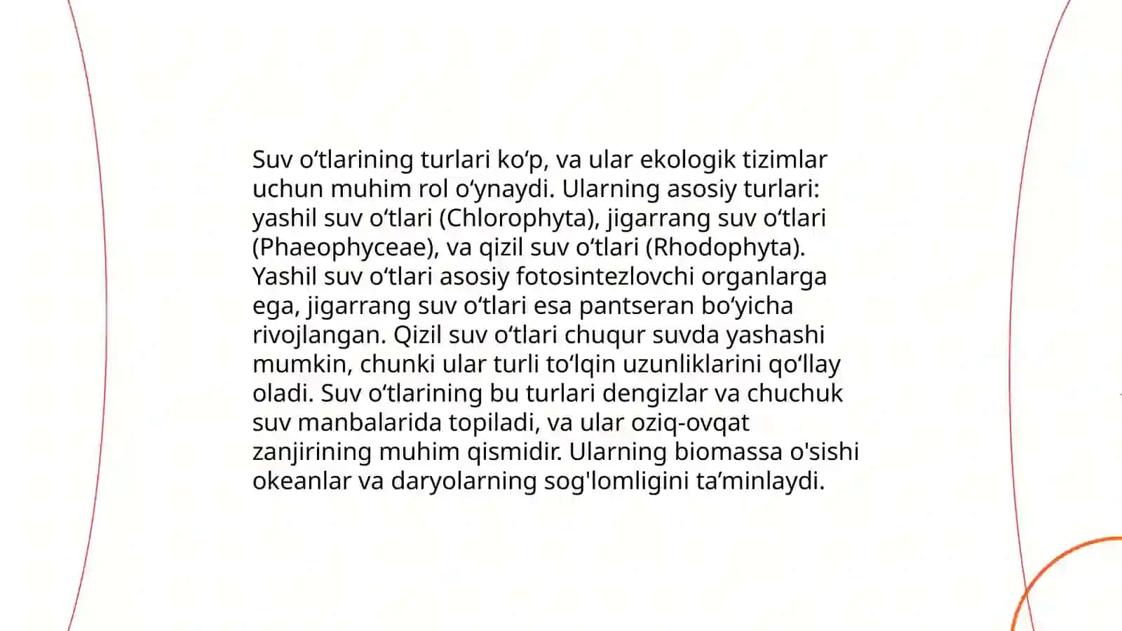 Suv ot'lari, zambrug'lar va ularning qishloq xojaligidagi ahamiyati 3