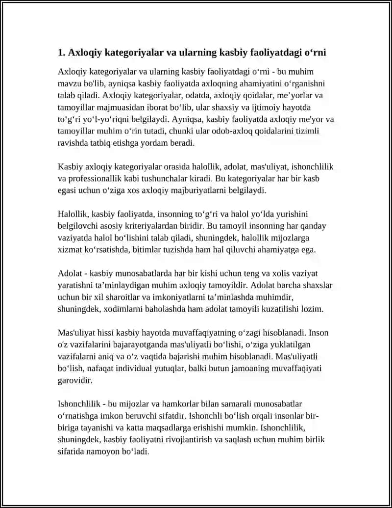 Axloq Kategoriyalari va Me'yorlari 3