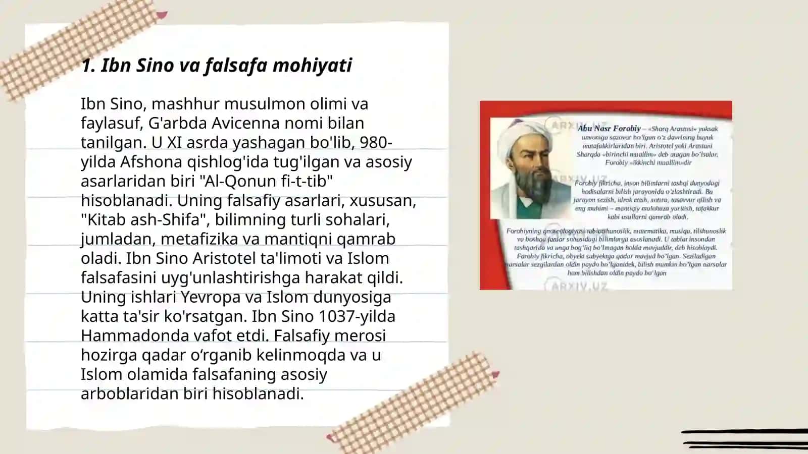 Falsafaning mohiyatiga oid Sharq mutafakkirlari qarashlarini oʻrganish 3