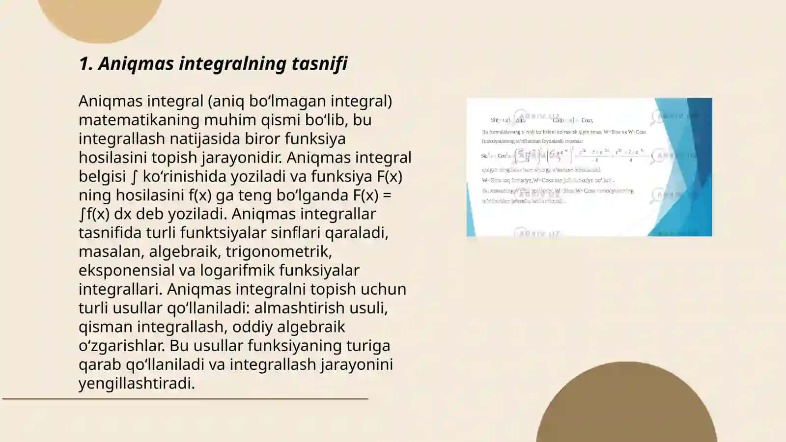 Aniqmas integral 3