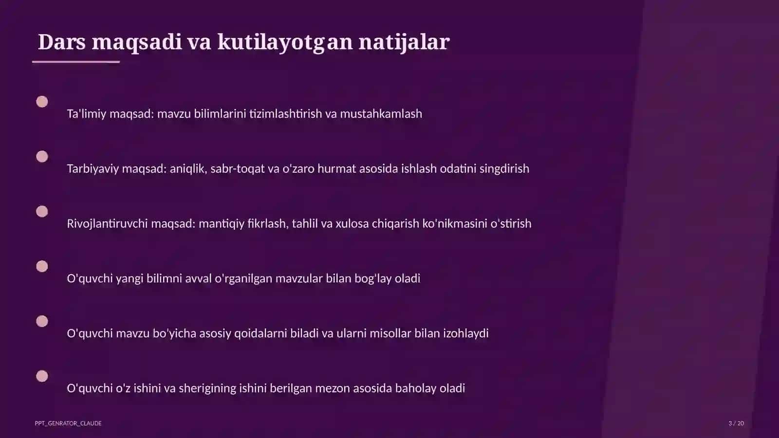 Word dasturida hujjat yaratish (6-sinf) 3