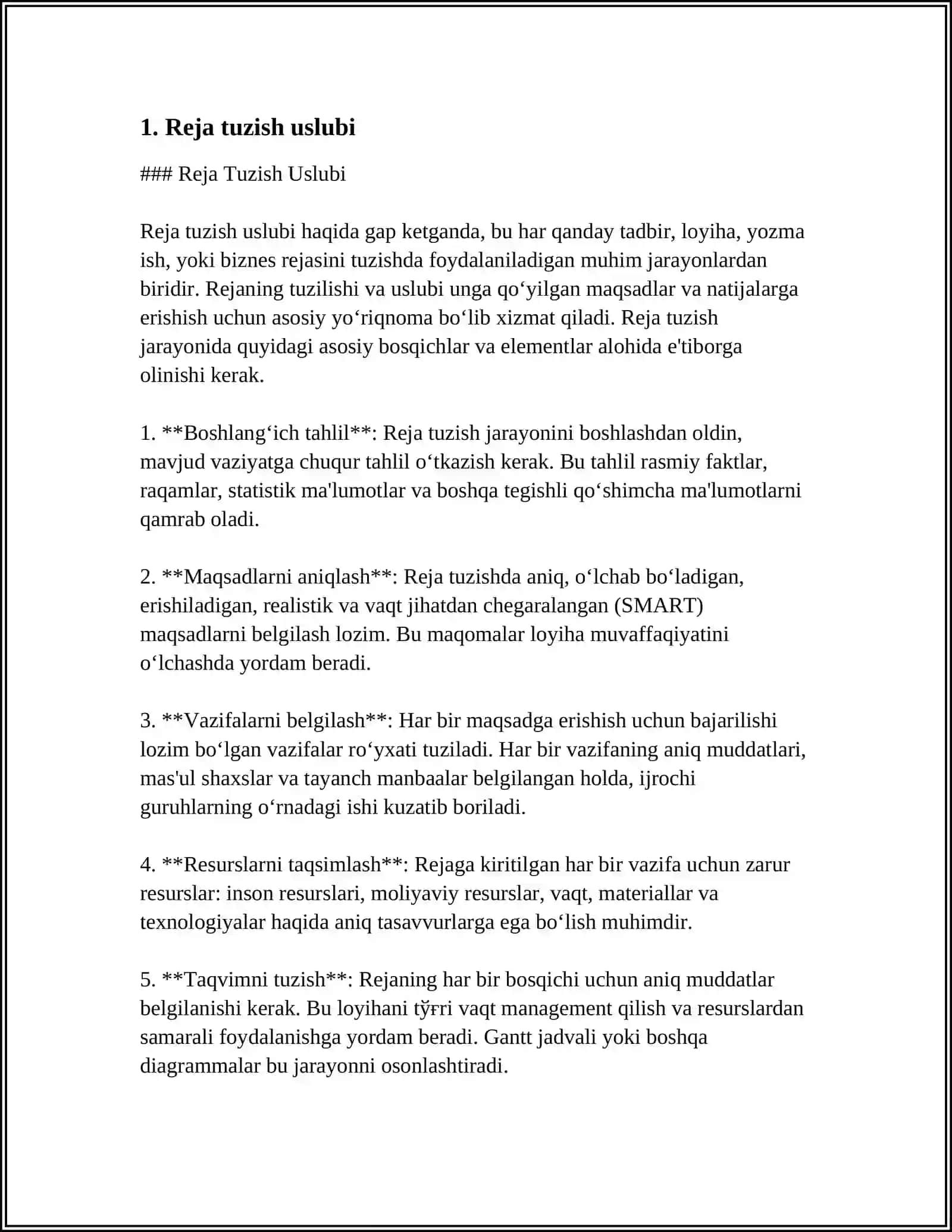 MUSTAQIL ISH Mavzu: OLCHASHLARNING BAJARISH USLUBIYATI 3