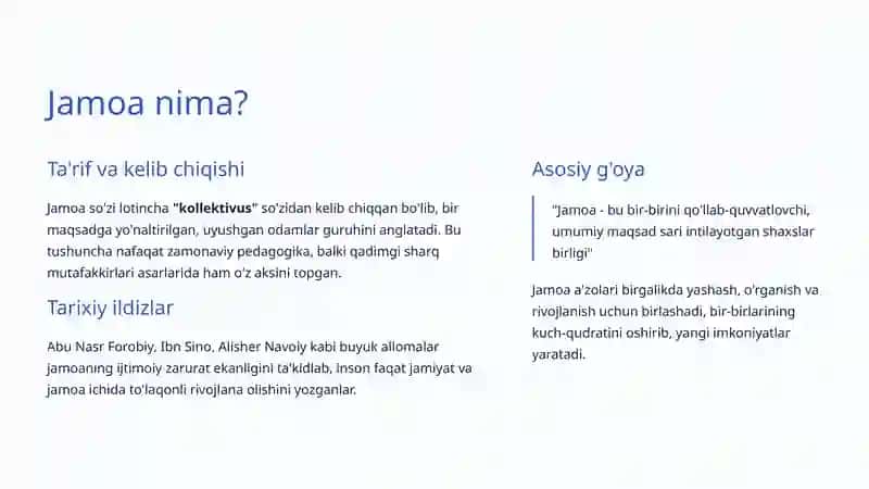 O'quvchilar jamoasi va jamoaviy tarbiya: Barkamol shaxs sari 3