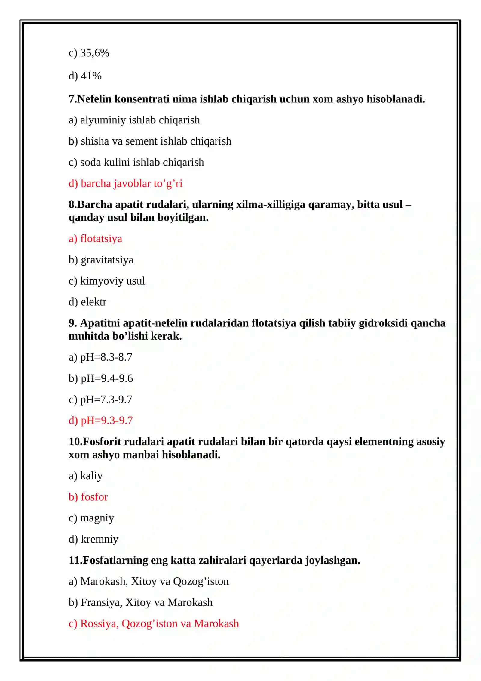 Nometall rudalarni boyitish texnologiyasi 3