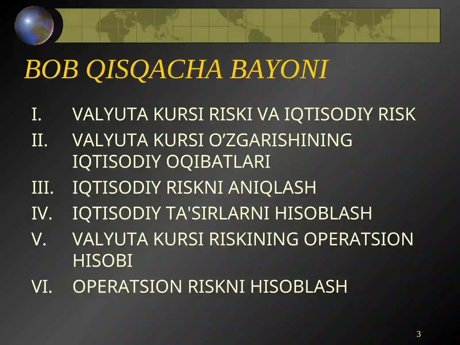 VALYUTA RISKINI BOSHQARISH 3