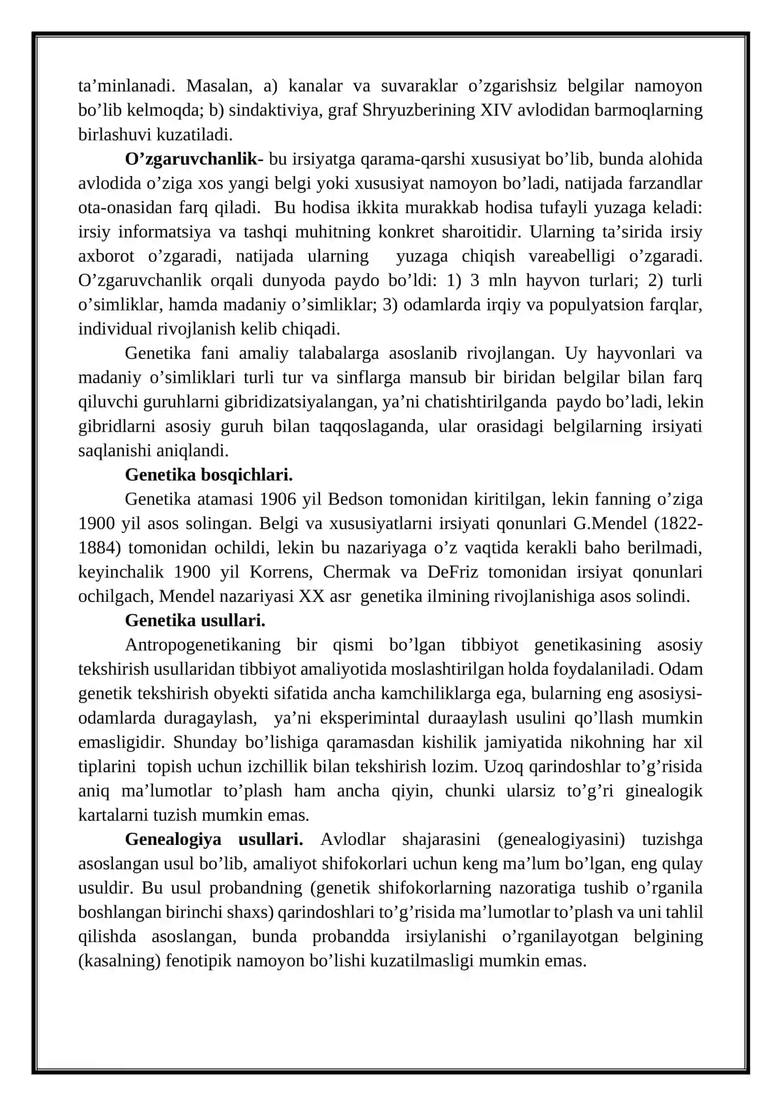 Irsiyat va salomatlik. Odam ginetikasining xususiyati. Mutatsiya. Gen mutatsiyalari 3