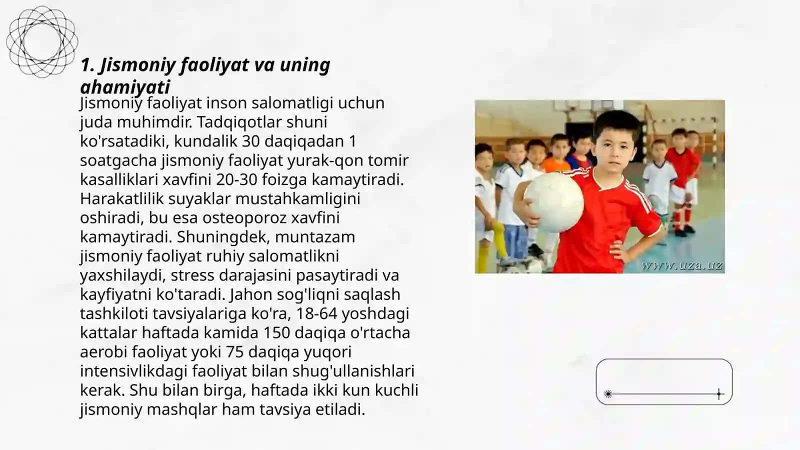 Maktabgacha ta'limda qoʻyiladigan davlat talablarining jismoniy rivojlantirish va madaniy-gigiyenik koʻnikmalarni shakllantirish sohasi 3