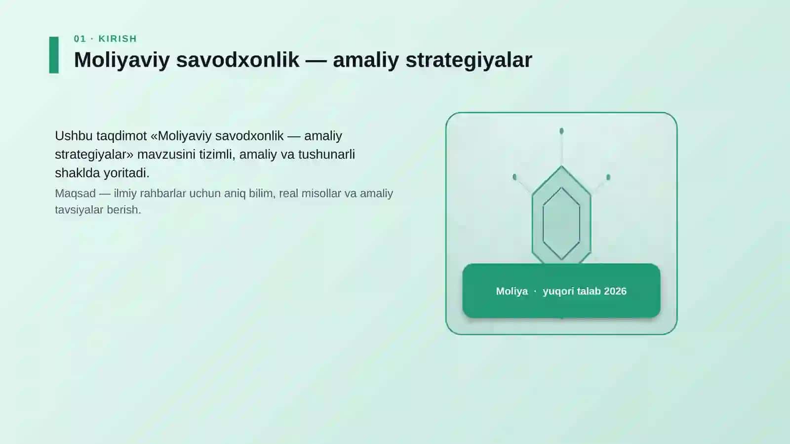 Moliyaviy savodxonlik — amaliy strategiyalar 3