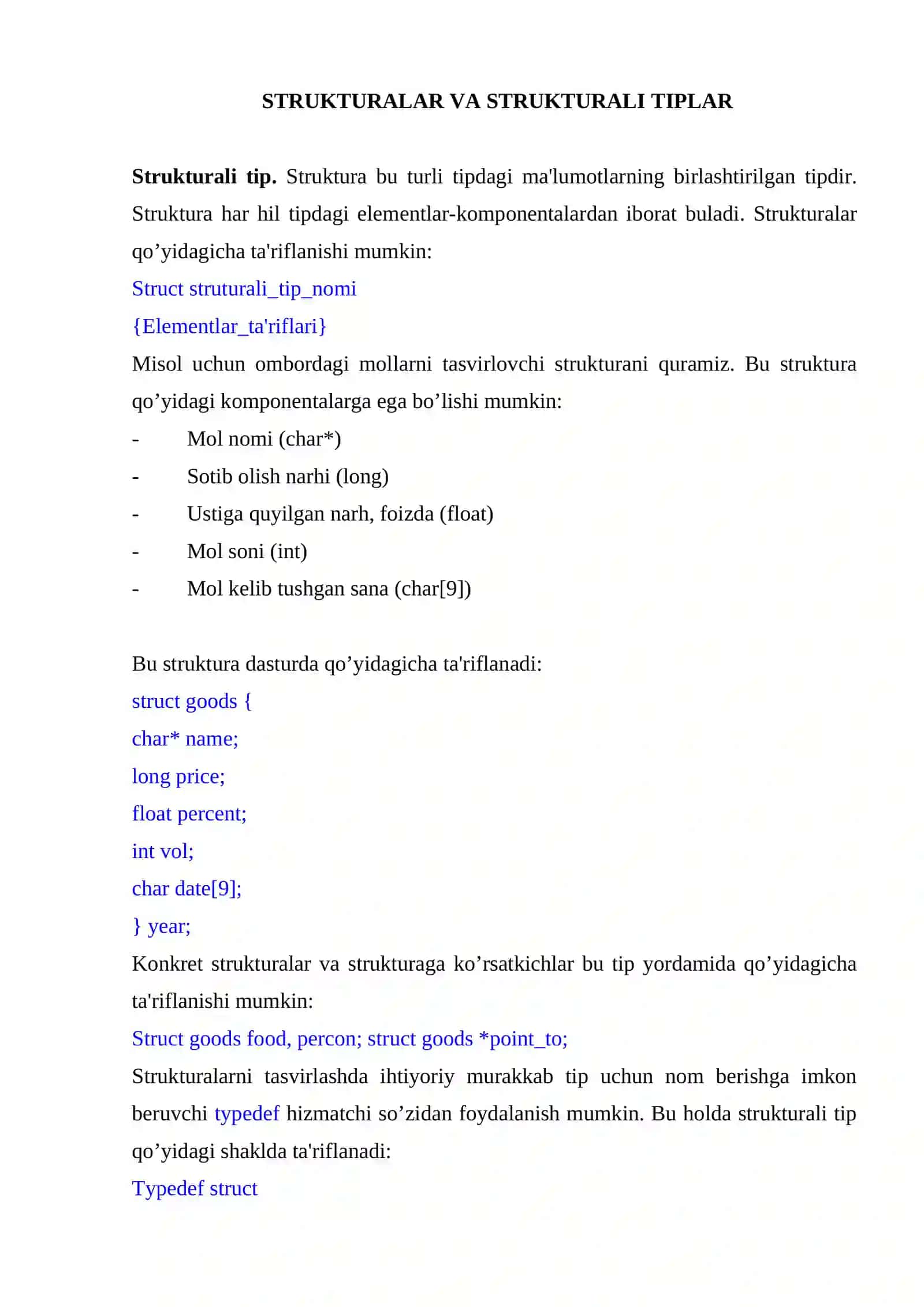 C++ visual dasturlash muhitida strukturalar 3