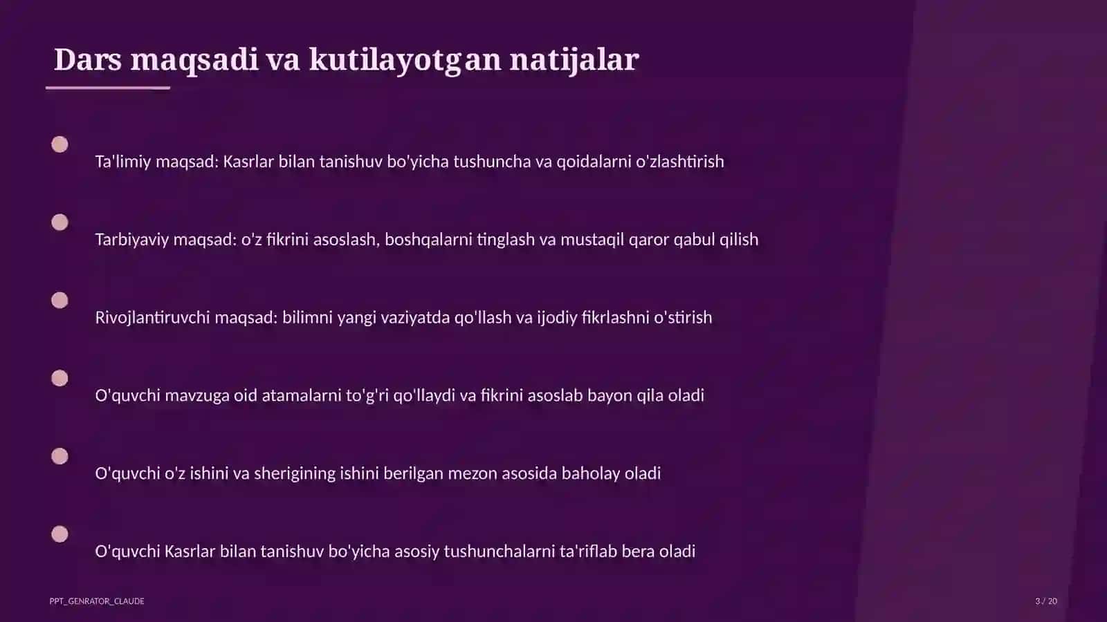 Kasrlar bilan tanishuv (4-sinf) 3